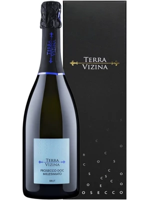 Просекко Terra Vizina Prosecco DOC Brut Millesimato, gift box 0.75 л