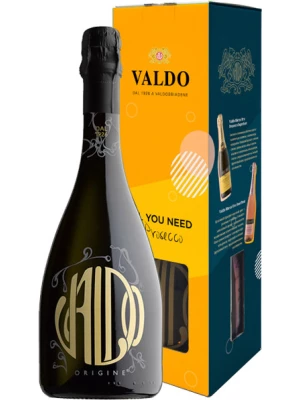 Просекко Valdo, Origine Brut, gift box 0.75 л