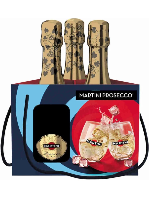Martini Prosecco DOC, gift pack with 3 bottles