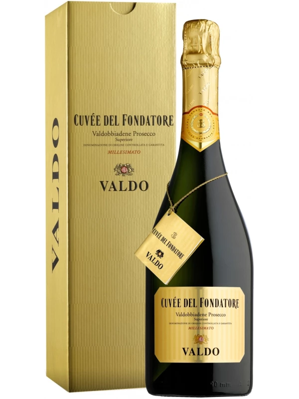 Valdo, Cuvee del Fondatore, Prosecco di Valdobbiadene DOCG, gift box