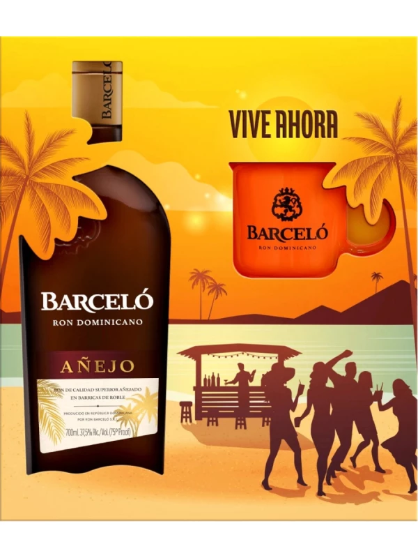 Ron Barcelo, Anejo, gift box with ceramic cup