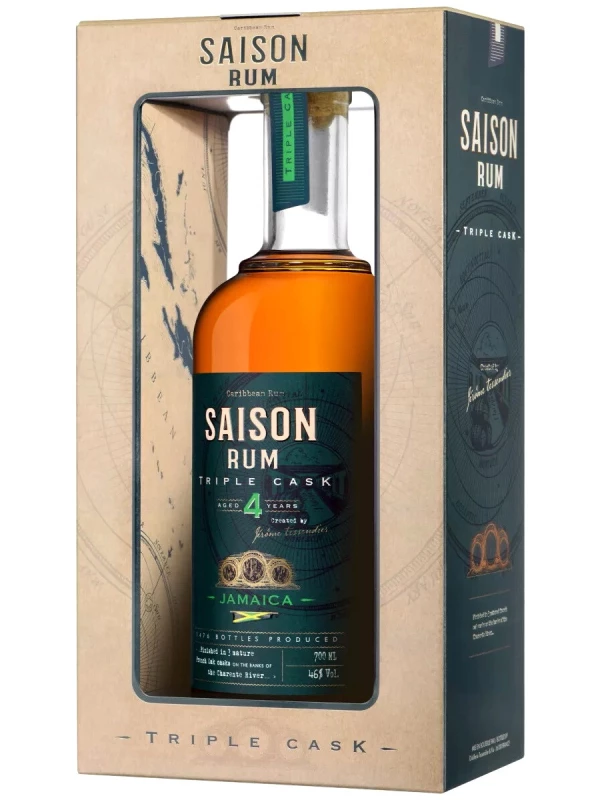 Saison Triple Cask Jamaica 4 Years Old, gift box