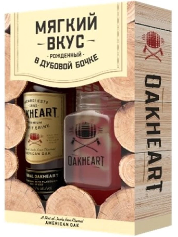 Bacardi OakHeart, gift box with cup
