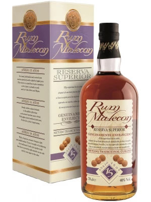 Ром Malecon, Reserva Superior Anejo 15 Anos, gift box 0.7 л