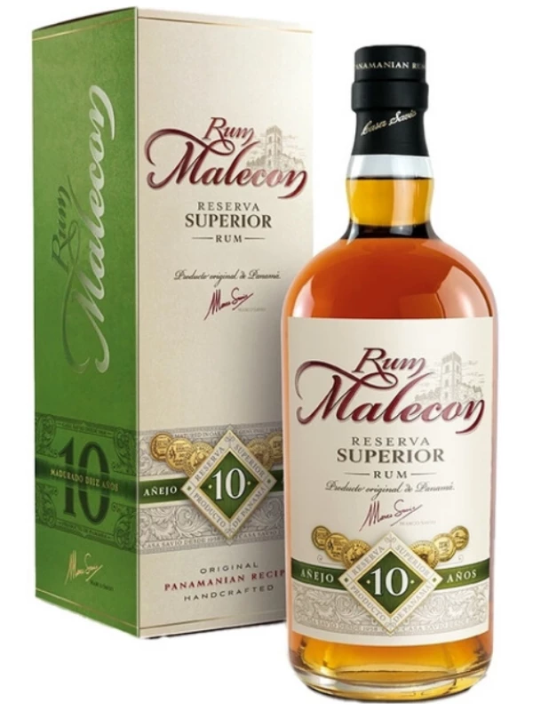 Malecon, Reserva Superior Anejo 10 Anos, gift box