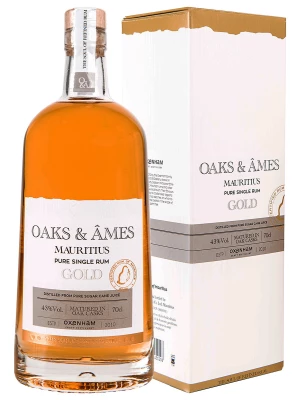 Ром Oaks & Ames Pure Single Gold, gift box 0.7 л
