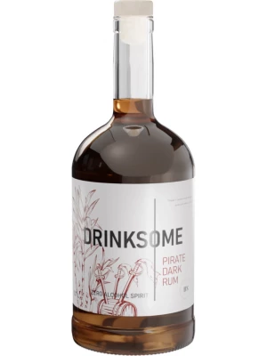 Ром Drinksome Pirate Dark Rum Zero Alcohol 0.7 л
