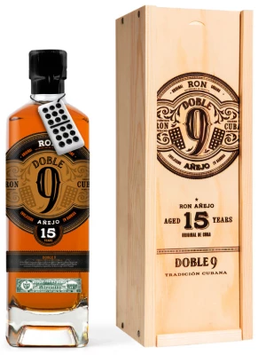 Ром Doble 9 Anejo 15 Years Old, wooden box 0.7 л