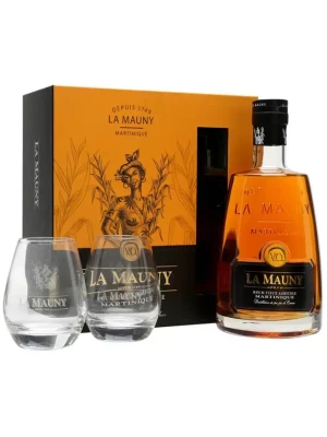 Ром La Mauny Vieux Agricole VO, gift box with 2 glasses 0.7 л