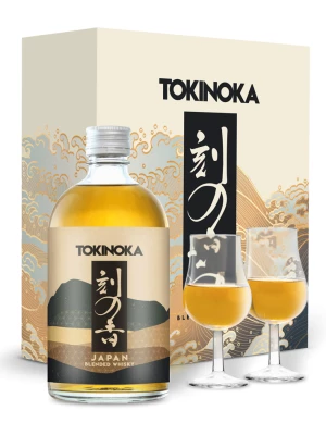 Ром Tokinoka, gift set with 2 glasses 0.5 л