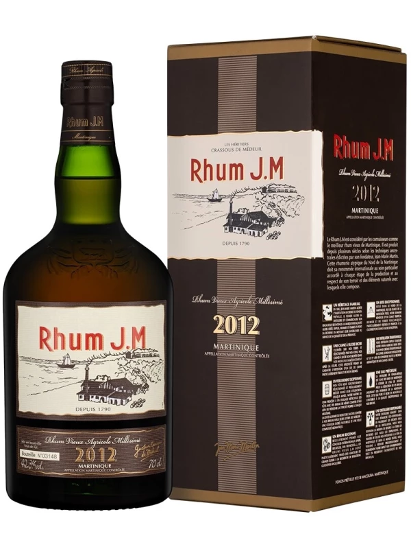 Rhum J.M Millesime, Martinique AOC, gift box