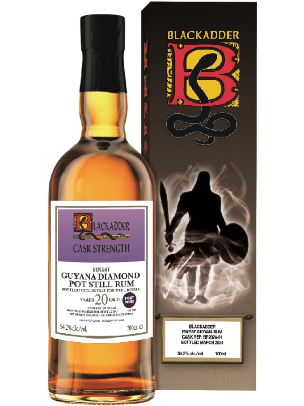 Blackadder Guyana Diamond Pot Still, 20 Years Old, gift box