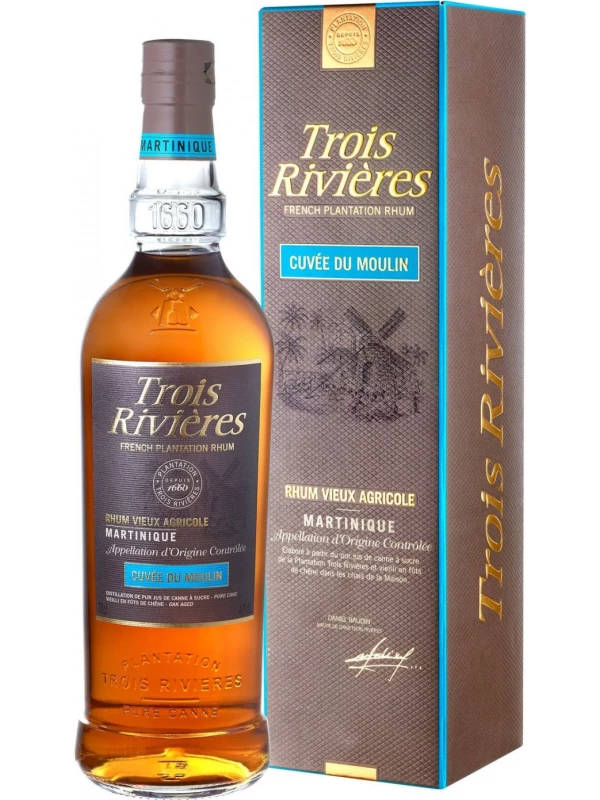 Trois Rivieres Cuvee du Moulin, Martinique AOC, gift box