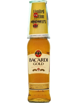 Ром Bacardi Gold, with glass 0.75 л