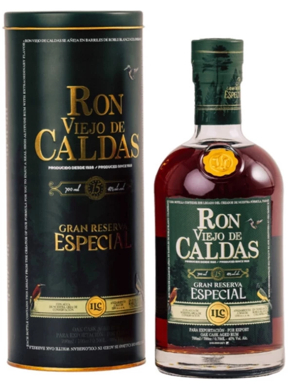 Viejo de Caldas Gran Reserva Especial 15 Years Old, gift box