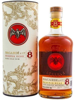 Ром Bacardi Reserva 8 Anos, in tube 0.7 л