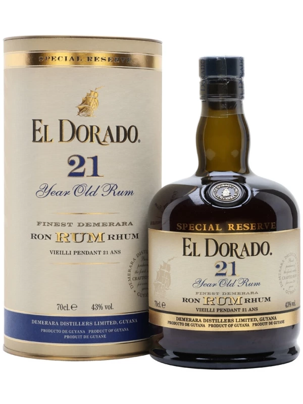 El Dorado Special Reserve 21 Years Old, in tube