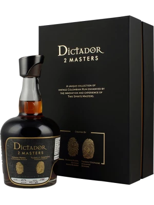 Ром Dictador, 2 Masters Chateau d'Arche, gift box 1980 0.7 л