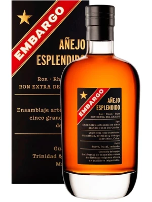 Ром Embargo Anejo Esplendido, gift box 0.7 л