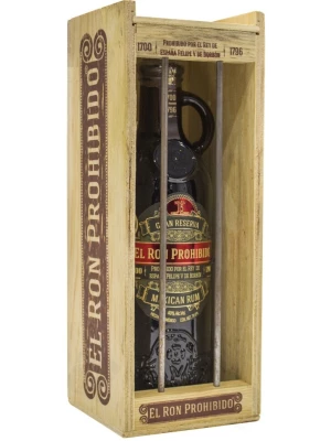 Ром El Ron Prohibido, Gran Reserva 15 Years, wooden box 0.7 л