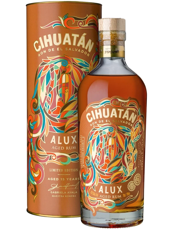 Cihuatan Alux 15 Years Old, gift tube