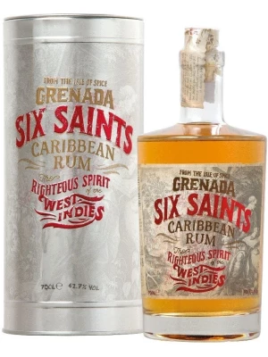 Ром Six Saints Caribbean Rum, in tube 0.7 л