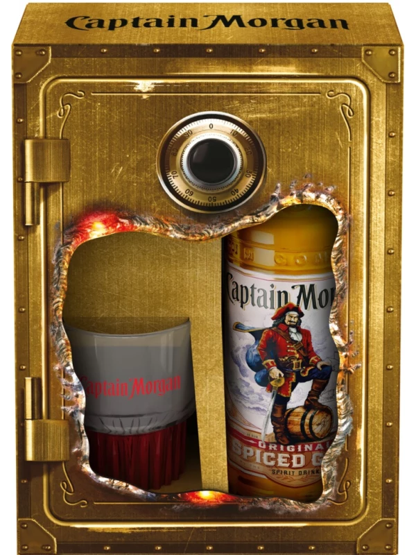Captain Morgan Spiced Gold, gift box with mug