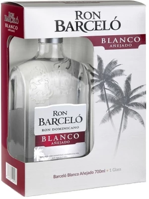 Ром Ron Barcelo, Blanco Anejado, gift box with glass 0.7 л