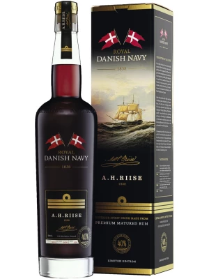 Ром A.H. Riise Royal Danish Navy, gift box 0.7 л