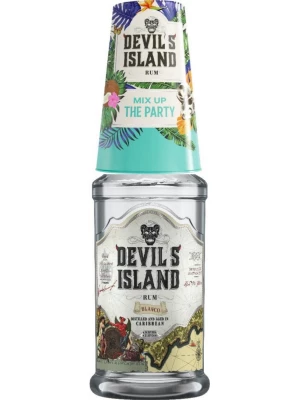 Ром Devil's Island Blanco, with glass 0.7 л