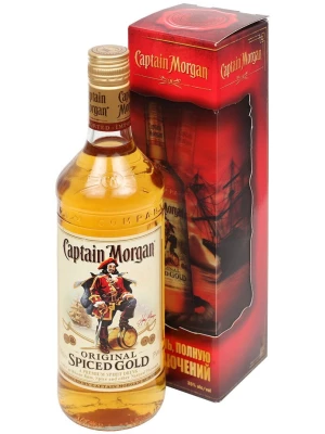 Ром Captain Morgan Spiced Gold, gift box 3D 0.7 л