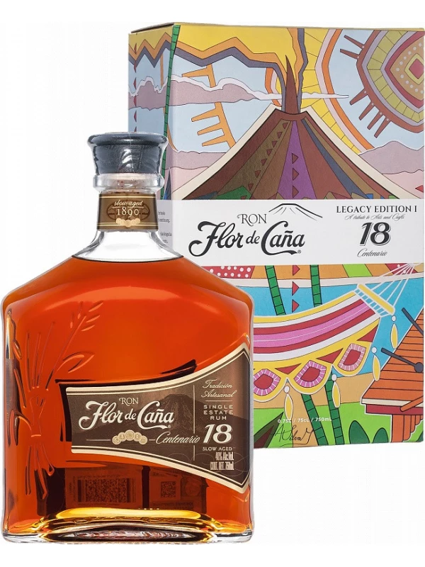 Flor de Cana Centenario 18 Years Old, gift box