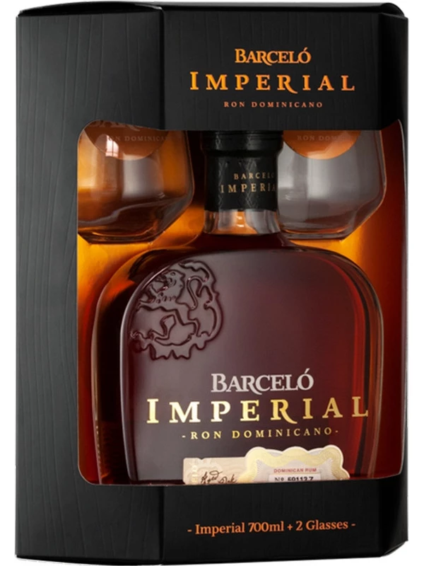 Ron Barcelo, Imperial, gift box with 2 glasses
