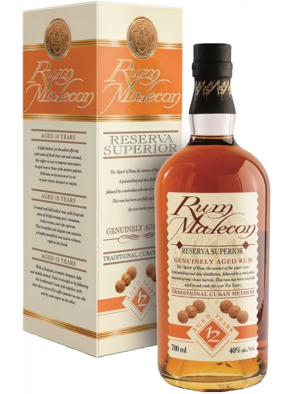 Malecon Reserva Superior Anejo 12 Anos, gift box