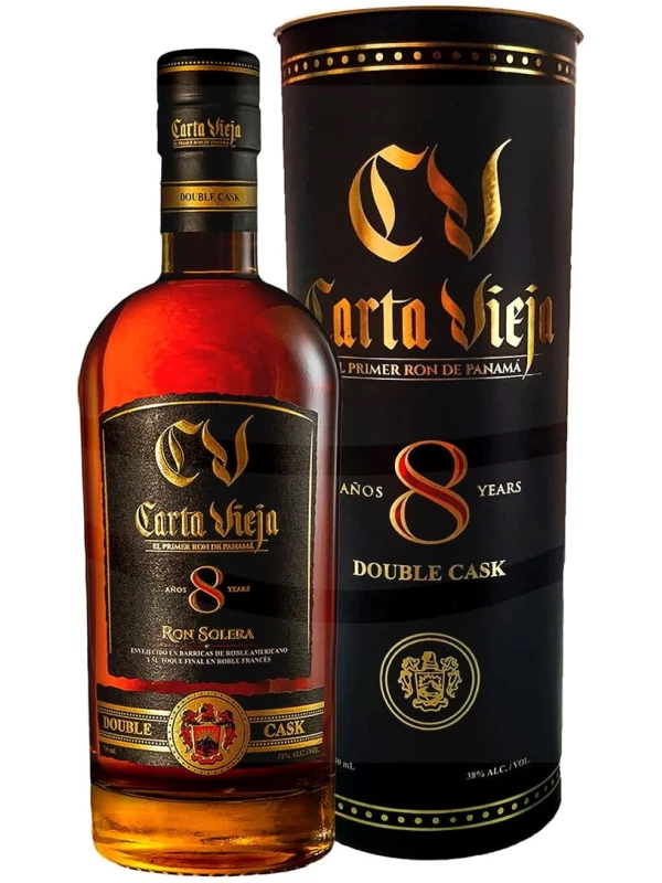 Carta Vieja Solera Double Cask 8 Years Old, in tube