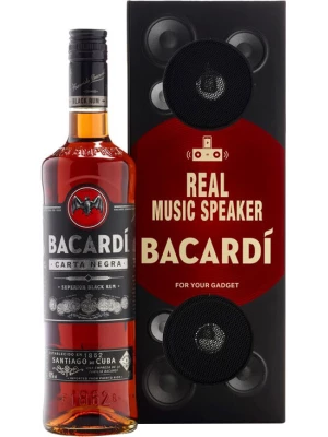 Ром Bacardi Carta Negra, gift box with loudspeakers 0.7 л