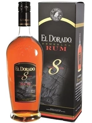 Ром El Dorado 8 Years Old Cask Aged, gift box 0.7 л