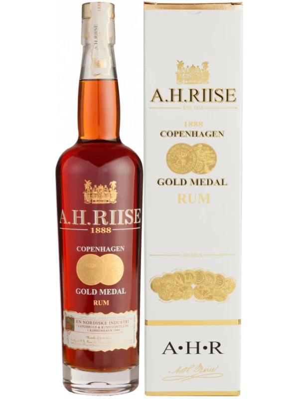 A.H. Riise 1888 Copenhagen Gold Medal, gift box