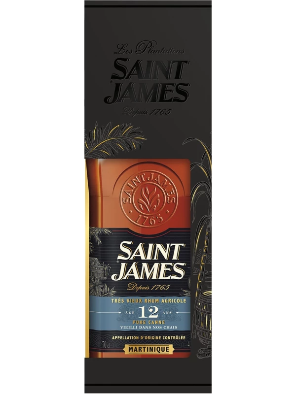 Saint James Tres Vieux Agricole 12 Years Old, Martinique AOC, gift box