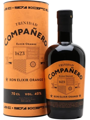 Ром Companero, Elixir Orange, gift box 0.7 л