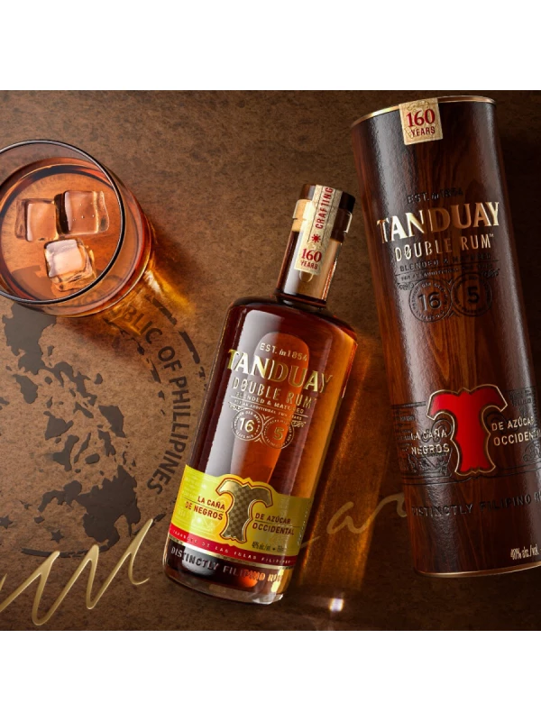 Tanduay Double Rum, in tube