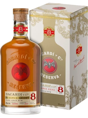Ром Bacardi Reserva 8 Anos, gift box 0.7 л