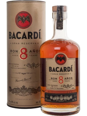 Ром Bacardi Gran Reserva 8 Anos, in tube 0.7 л