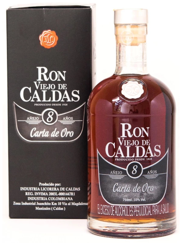 Viejo de Caldas Carta de Oro 8 Years Old, gift box
