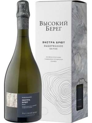 Высокий Берег, Классика Белое Экстра Брют, в подарочной коробке 0.75 л