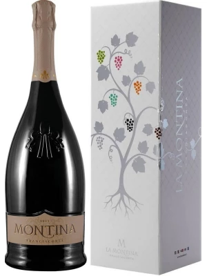 Montina, Franciacorta DOCG Brut, gift box 1.5 л 2023