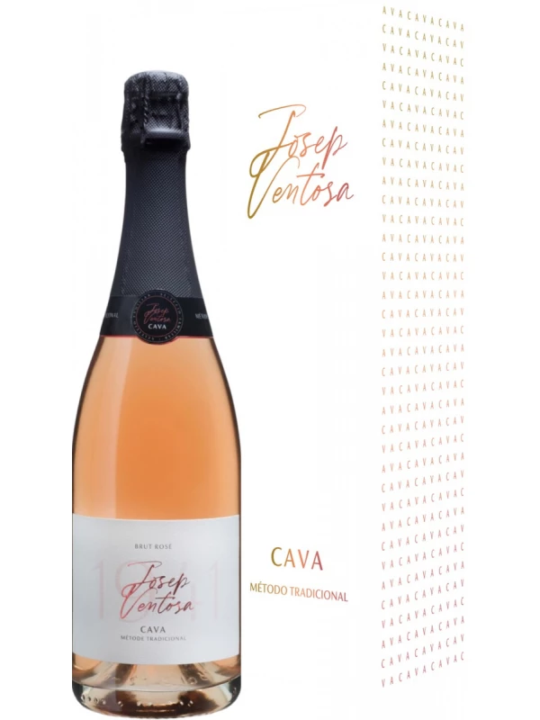 Josep Ventosa Cava Brut Rose DO, gift box
