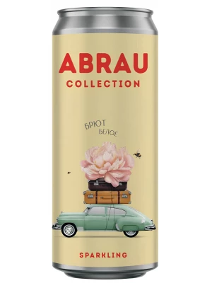 Абрау, Коллекшен Белое Брют, в жестяной банке 0.25 л