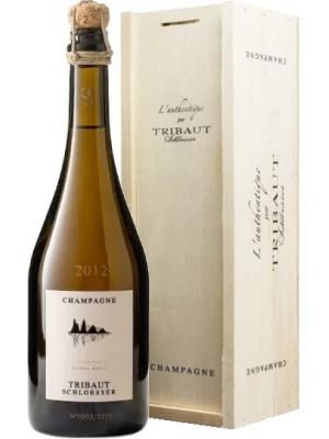 Tribaut Schloesser, L'Authentique Extra Brut, Champagne AOC, wooden box 0.75 л 2012