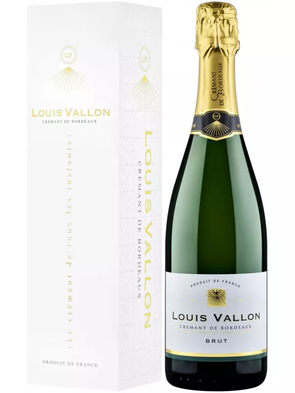 Louis Vallon Cremant de Bordeaux AOC Brut, gift box